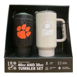 Clemson Tigers - Logo Brands NCAA Officially Licensed 40 oz. and 30 oz. Tumbler